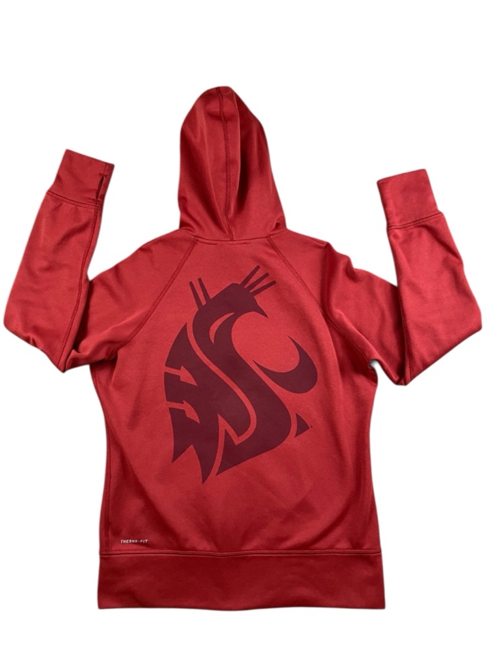 WSU Cougars Nike Therma-Fit Hooded Jacket Adult Medium Crimson Red Full Zip